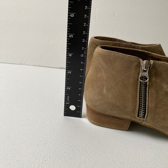 Aldo Size 8 Suede Leather Ankle Boot Made Spain Taupe Brown Booties Neutral Fall - Picture 16 of 16